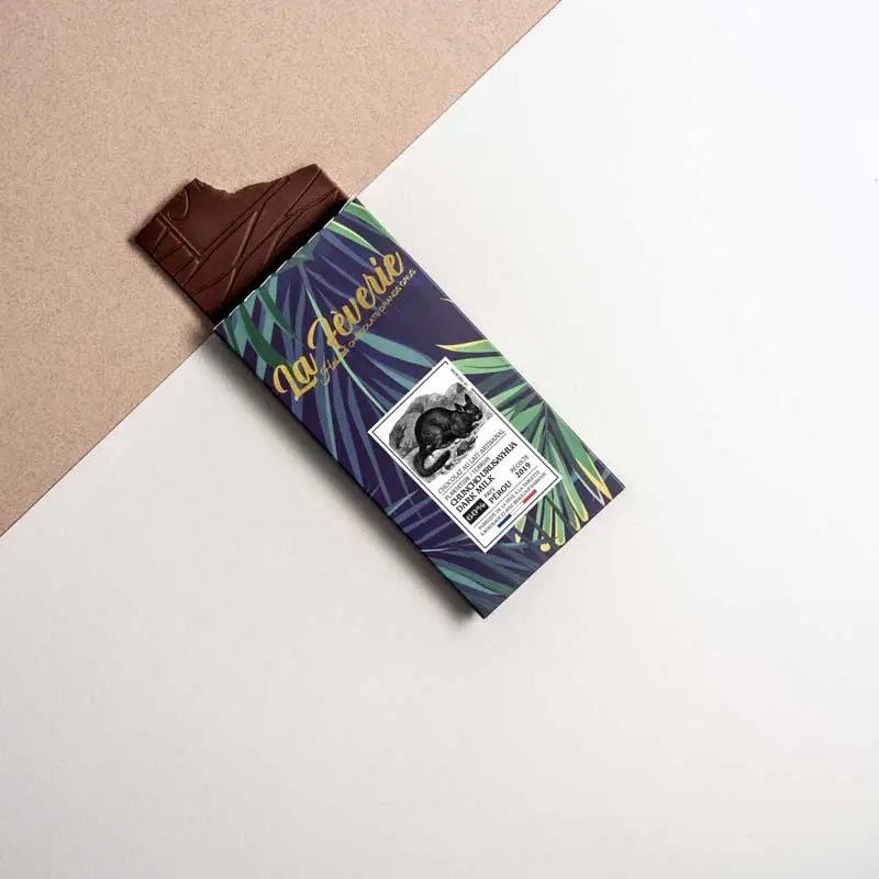 tablette de chocolat au lait Hasnaa chuncho Pérou
